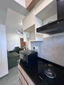 Kitchen Image of 555 Sq.ft 1 BHK Apartment / Flat for rent in Vyttila Kochi for Rs. 35000