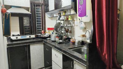 Kitchen Image of 650 Sq.ft 2 BHK Apartment / Flat for sale in Okay Plus Krishna kunj, Sirsi Jaipur for Rs. 2500000