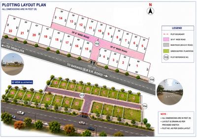 Image of 2000 Sq.ft Residential Plot / Land for sale in Baranga, Cuttack for Rs. 5598000