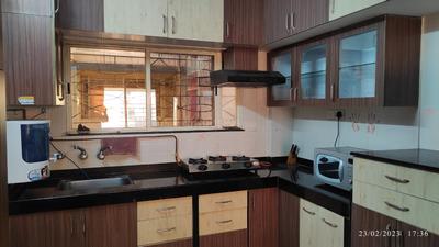 Kitchen Image of 1300 Sq.ft 3 BHK Apartment / Flat for rent in SSD Sai Orchards, Pimple Saudagar Pune for Rs. 35000
