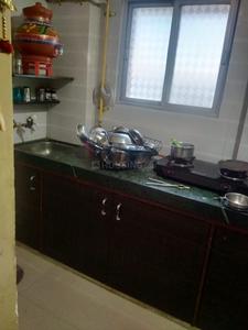 Kitchen Image of 1500 Sq.ft 1 BHK Apartment / Flat for sale in Swati Park Rajkot for Rs. 1800000