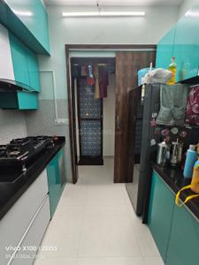 Kitchen Image of 700 Sq.ft 1 BHK Apartment / Flat for sale in The Evergreen Heights, Kalwa Thane for Rs. 9000000