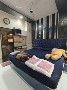 Bedroom Image of 850 Sq.ft 2 BHK Apartment / Flat for rent in Vedant Shree Gopinath Sublime, Kalwa Thane for Rs. 45000