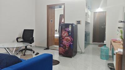 Living Room Image of 680 Sq.ft 1 BHK Apartment / Flat for rent in Kondapur Hyderabad for Rs. 26800