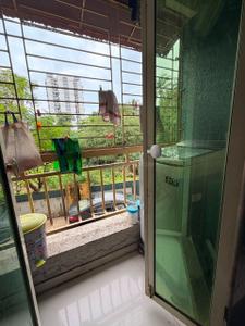 Balcony Image of 635 Sq.ft 1 BHK Apartment / Flat for rent in Dombivli West Thane for Rs. 14000
