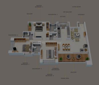 Image of 1842 Sq.ft 3 BHK Apartment / Flat for sale in Kothrud, Pune for Rs. 31300000