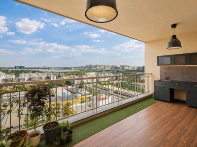 Balcony Image of 1800 Sq.ft 3 BHK Apartment / Flat for rent in Vaswani Menlo Park, Munnekollal Bengaluru for Rs. 90000
