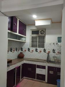 Kitchen Image of 965 Sq.ft 2 BHK Apartment / Flat for rent in Trehan Ags Green Extn, Nagla Samawadi Alwar for Rs. 9000