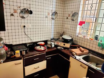 Kitchen Image of 450 Sq.ft 1 BHK Builder Floor for rent in Jayanagar Bengaluru for Rs. 14000