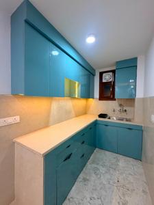 Kitchen Image of 1000 Sq.ft 3 BHK Builder Floor for rent in Khirki Extension New Delhi for Rs. 40000