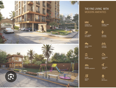 Image of 1224 Sq.ft 2 BHK Apartment / Flat for rent in Shiv Shivanta Sky, Nava Naroda, Ahmedabad for Rs. 14000