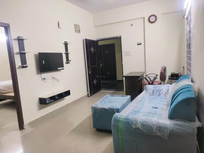 Living Room Image of 781 Sq.ft 1 BHK Apartment / Flat for rent in Kondapur Hyderabad for Rs. 25000