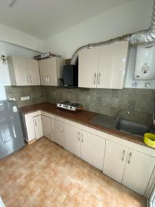 Kitchen Image of 1500 Sq.ft 3 BHK Apartment / Flat for rent in Omkar Royal Nest Lotus, Greater Kailash Jammu for Rs. 40000