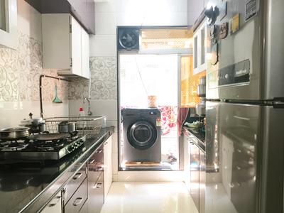 Kitchen Image of 615 Sq.ft 1 BHK Apartment / Flat for sale in Thakurli Thane for Rs. 4700000