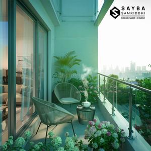 Balcony Image of 586 Sq.ft 2 BHK Apartment / Flat for sale in Sayba Samriddhi, Chembur Mumbai for Rs. 15100000