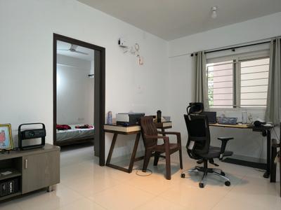 Living Room Image of 650 Sq.ft 1 BHK Apartment / Flat for sale in Disha Courtyard, Whitefield Bengaluru for Rs. 7900000