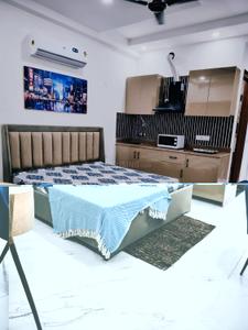 Bedroom Image of 450 Sq.ft 1 RK Builder Floor for rent in Sector 52 Gurgaon for Rs. 26000