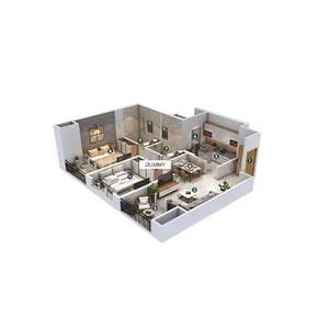 Image of 1035 Sq.ft 3 BHK Apartment / Flat for sale in JN AA Privilege, Punawale, Pune for Rs. 8500000