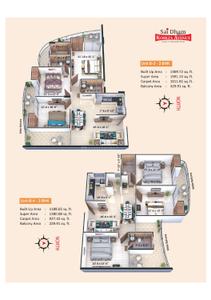 Image of 1285 Sq.ft 3 BHK Apartment / Flat for sale in Dhoomanganj, Allahabad for Rs. 7968860