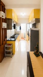 Kitchen Image of 1225 Sq.ft 3 BHK Apartment / Flat for sale in Shriram Green Field Phase 1, Budigere Cross Bengaluru for Rs. 11600000