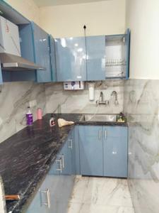 Kitchen Image of 560 Sq.ft 1 RK Apartment / Flat for rent in Qube Hebitac Apartment , Knowledge Park 3 Greater Noida for Rs. 14000