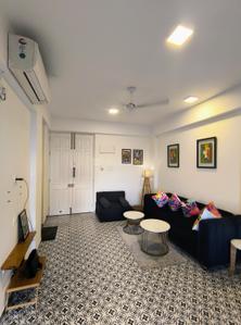 Bedroom Image of 970 Sq.ft 1.5 BHK Apartment / Flat for rent in Marna Siolim Goa for Rs. 65000