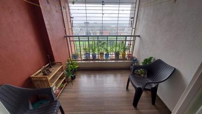 Balcony Image of 950 Sq.ft 2 BHK Apartment / Flat for sale in Shah Prestige Gold, Keshav Nagar Pune for Rs. 9850000
