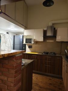 Kitchen Image of 1600 Sq.ft 3 BHK Apartment / Flat for rent in Gangotri Enclave , Alaknanda New Delhi for Rs. 80000