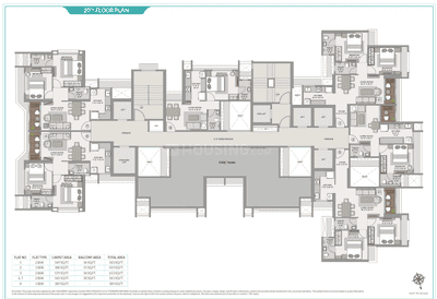 Image of 1050 Sq.ft 2 BHK Apartment / Flat for sale in Tharwani Pristinea, Kharghar, Navi Mumbai for Rs. 9999000