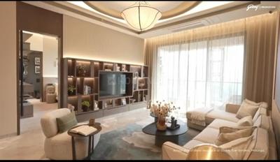 Living Room Image of 1500 Sq.ft 3 BHK Apartment / Flat for sale in Godrej Five Gardens, Matunga East Mumbai for Rs. 107500000