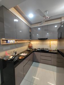 Kitchen Image of 1350 Sq.ft 3 BHK Apartment / Flat for rent in Adani Amogha, Shantigram Ahmedabad for Rs. 60000