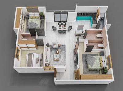 Image of 1070 Sq.ft 2 BHK Apartment / Flat for sale in Vaishnavi Mane, JP Nagar, Bengaluru for Rs. 9741111