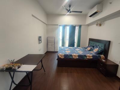 Bedroom Image of 640 Sq.ft 1 RK Studio for rent in Lodha Belmondo, Gahunje Pune for Rs. 35000