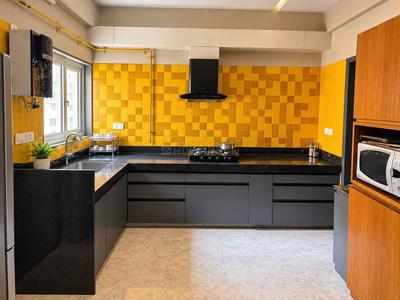 Kitchen Image of 2100 Sq.ft 3 BHK Apartment / Flat for rent in Addor Cloud 9, Ambawadi Ahmedabad for Rs. 60000