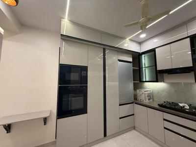 Kitchen Image of 2200 Sq.ft 3 BHK Apartment / Flat for rent in Om Sree Skypark, Kompally Hyderabad for Rs. 60000