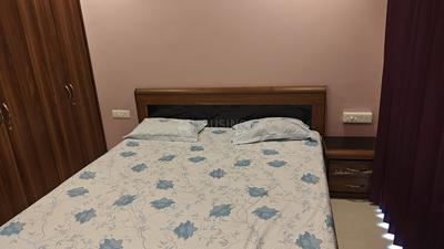 Bedroom Image of 850 Sq.ft 1 BHK Apartment / Flat for rent in Godrej Garden City, Chandkheda Ahmedabad for Rs. 18500