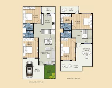 Image of 1636 Sq.ft 3 BHK Villa for rent in Swadesh Orchard Majesty, Gandhinagar, Bhopal for Rs. 23000