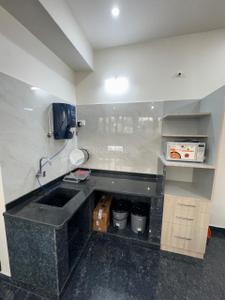 Kitchen Image of 400 Sq.ft 1 RK Apartment / Flat for rent in Aalaya Building Dreams Hill View, J P Nagar Mysore for Rs. 14000