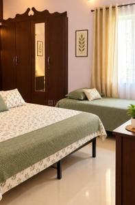 Bedroom Image of 1100 Sq.ft 2 BHK Builder Floor for rent in Palarivattom Kochi for Rs. 25000
