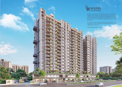 Image of 1431 Sq.ft 3 BHK Apartment / Flat for sale in Western Luxuria, Vaishno Devi Circle, Ahmedabad for Rs. 12040000