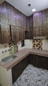 Kitchen Image of 500 Sq.ft 1 BHK Builder Floor for rent in Hari Nagar New Delhi for Rs. 14000