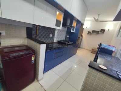 Kitchen Image of 1355 Sq.ft 2 BHK Apartment / Flat for rent in L And T Raintree Boulevard, Sahakara Nagar Bengaluru for Rs. 65000
