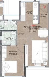 Image of 660 Sq.ft 2 BHK Apartment / Flat for sale in Chembur, Mumbai for Rs. 13800000
