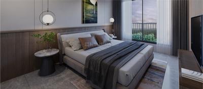 Bedroom Image of 918 Sq.ft 3 BHK Apartment / Flat for sale in Saanvi Nirman Solace, South Bopal Ahmedabad for Rs. 8000000