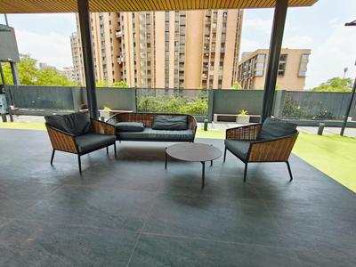 Balcony Image of 1600 Sq.ft 3 BHK Apartment / Flat for rent in Gurukul Ahmedabad for Rs. 45000