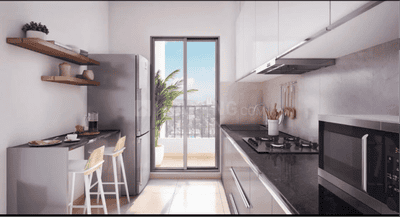 Kitchen Image of 956 Sq.ft 3 BHK Apartment / Flat for sale in Prestige Garden Trails, Mira Road East Mira Bhayandar for Rs. 21800000