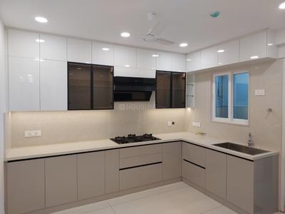 Kitchen Image of 2190 Sq.ft 3 BHK Apartment / Flat for rent in Jayabheri The Nirvana, Gachibowli Hyderabad for Rs. 80000