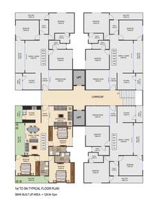 Image of 1396 Sq.ft 3 BHK Villa for rent in Swadesh Orchard Majesty, Gandhinagar, Bhopal for Rs. 22000