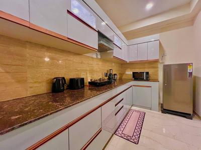 Kitchen Image of 1475 Sq.ft 3 BHK Apartment / Flat for rent in Omaxe The Palace, Gomti Nagar Lucknow for Rs. 55000
