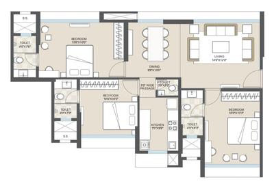 Image of 532 Sq.ft 1.5 BHK Apartment / Flat for sale in Ramesh Avenue 15, Sewri, Mumbai for Rs. 21000000